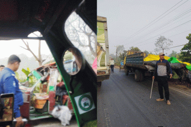 কালীগঞ্জে সড়ক দুর্ঘটনায় পোশাকশ্রমিক নিহত