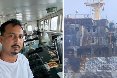 ইরানি মিসাইল হামলায় জাহাজ পুড়ে ছাই, ২ ভারতীয় নিহত