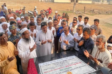 বিশ্ব ইজতেমা ময়দানে বিদেশিদের জন্য স্টিল স্ট্রাকচার শেড উদ্বোধন