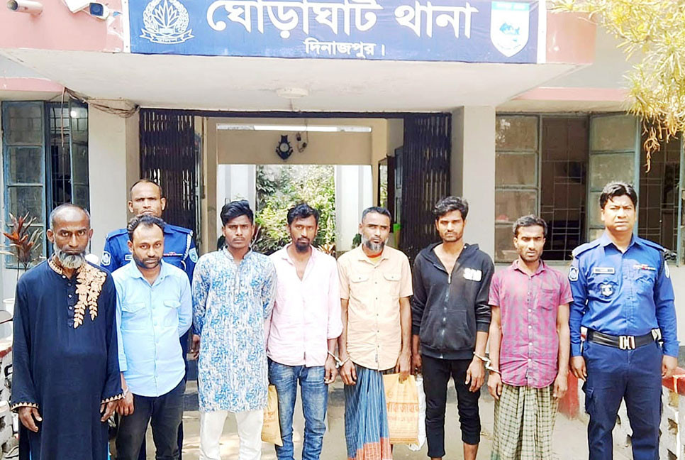 দিনাজপুরে মাদকবিরোধী অভিযানে গ্রেফতার ৭