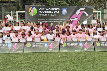 দেশজুড়ে উদযাপিত হলো এএফসি উইমেন্স ফুটবল ডে