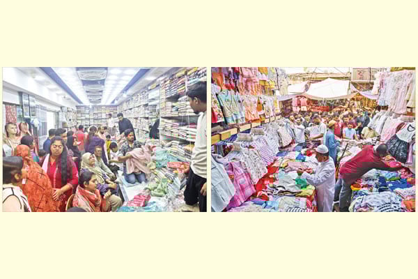 জমে উঠেছে ঈদের বাজার