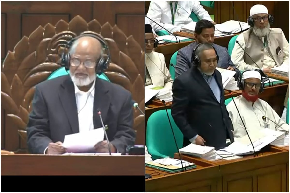 সভাপতি হিসেবে মোশাররফ হোসেনের নাম প্রস্তাবকে বিরোধী দলের সমর্থন