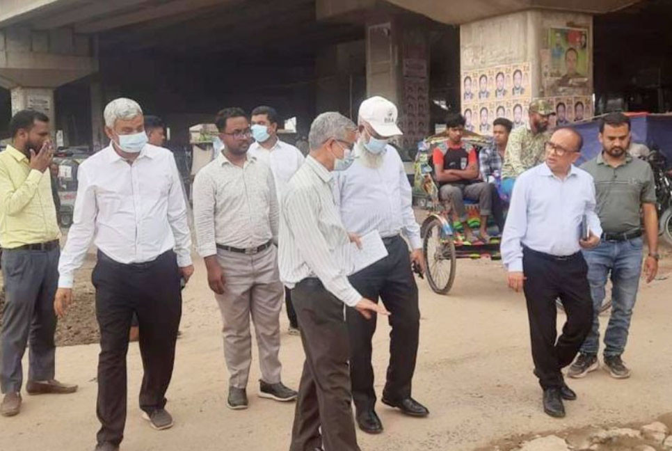 আবদুল্লাহপুরে বিআরটি প্রকল্পের সংস্কারকাজ পরিদর্শনে সেতুসচিব