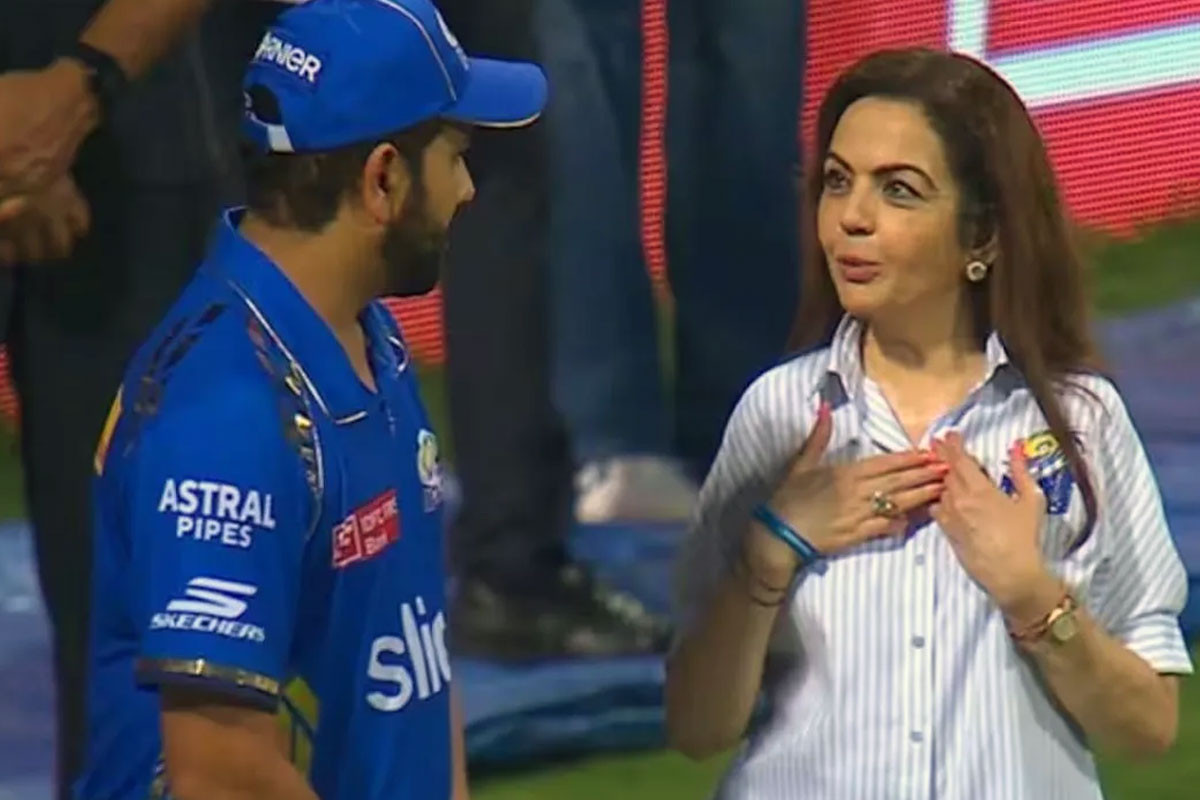 রোহিতকে চিনতেই পারলেন না নীতা আম্বানি!