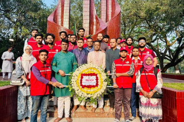 মহান স্বাধীনতা দিবসে ব্রাহ্মণবাড়িয়ায় রেড ক্রিসেন্টের শ্রদ্ধা নিবেদন