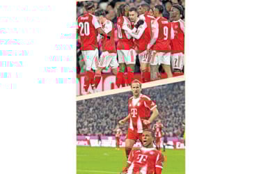 শিরোপার পথে আর্সেনাল-বায়ার্ন