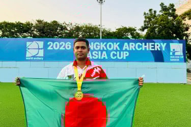 বাংলাদেশের হয়ে আর্চারিতে বিজিবি’র নেওয়াজের স্বর্ণপদক অর্জন