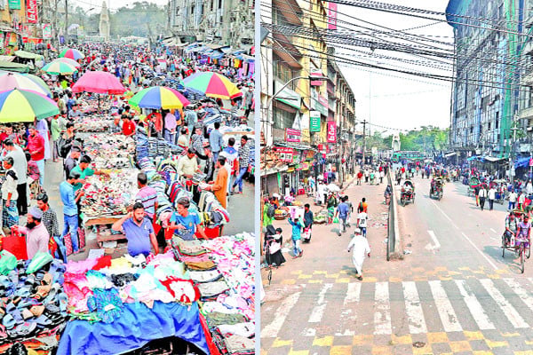 উচ্ছেদ অভিযানে স্বস্তি সড়কে