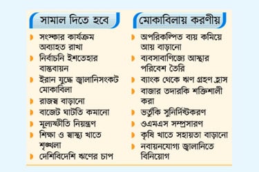 নতুন সরকারের অনেক চ্যালেঞ্জ