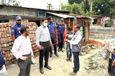 নারায়ণগঞ্জে উচ্ছেদ অভিযানে সরকারি খাল উদ্ধার