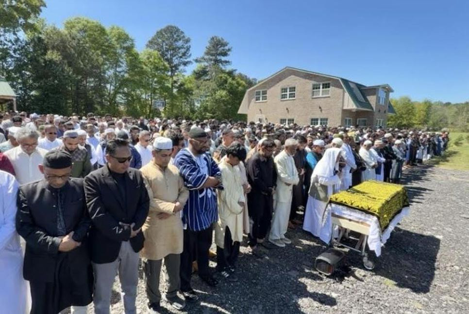 আটলান্টায় সাকিব আলীর শেষ বিদায়ে শোকার্ত মানুষের ঢল