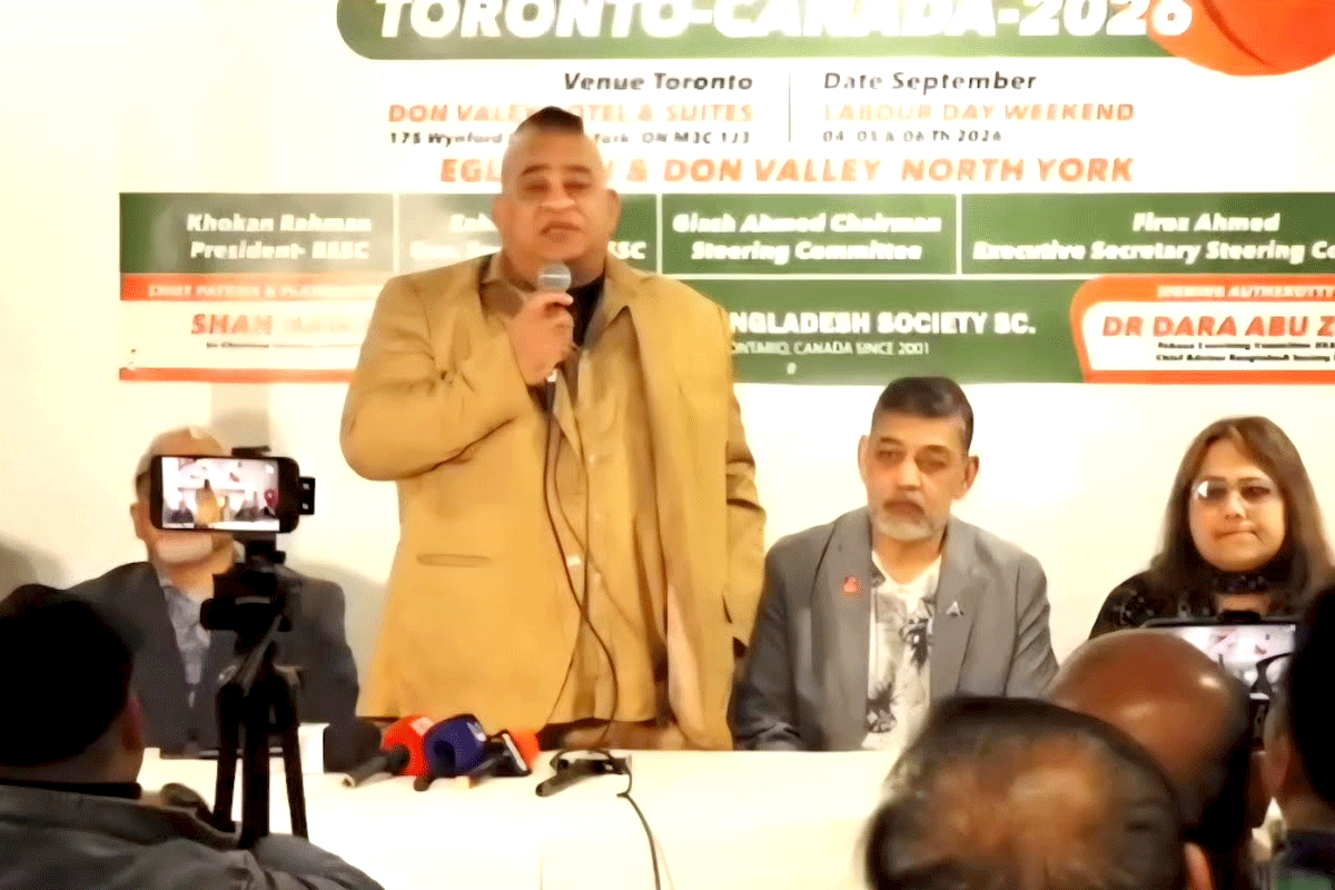 টরন্টোতে ৪০তম ফোবানা ঘিরে জোর প্রস্তুতি, সংবাদ সম্মেলন অনুষ্ঠিত