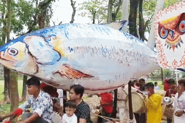 বাংলা নববর্ষ বরণে কলাপাড়ায় ব্যতিক্রমী শোভাযাত্রা