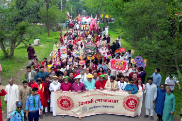 জাহাঙ্গীরনগর বিশ্ববিদ্যালয়ে বর্ণাঢ্য আয়োজনে বাংলা বর্ষবরণ