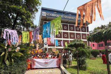 স্টামফোর্ড ইউনিভার্সিটিতে বর্ণাঢ্য আয়োজনে নববর্ষ উদযাপন