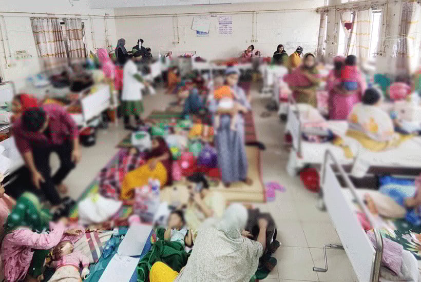 সিলেটে আরও দুই শিশুর মৃত্যু, একদিনে হাসপাতালে ভর্তি অর্ধশত