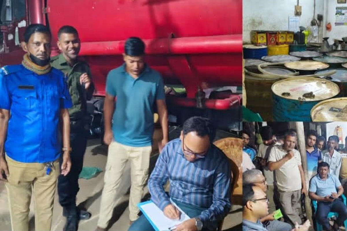 বুড়িচংয়ে অভিযানে ২৫০০ লিটার ডিজেল উদ্ধার, নিলামে বিক্রি