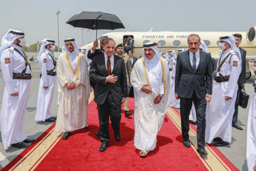 সৌদি আরবের পর দোহায় পৌঁছালেন শাহবাজ শরীফ