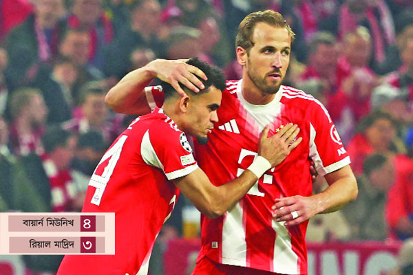 রিয়ালকে বিদায় করল বায়ার্ন