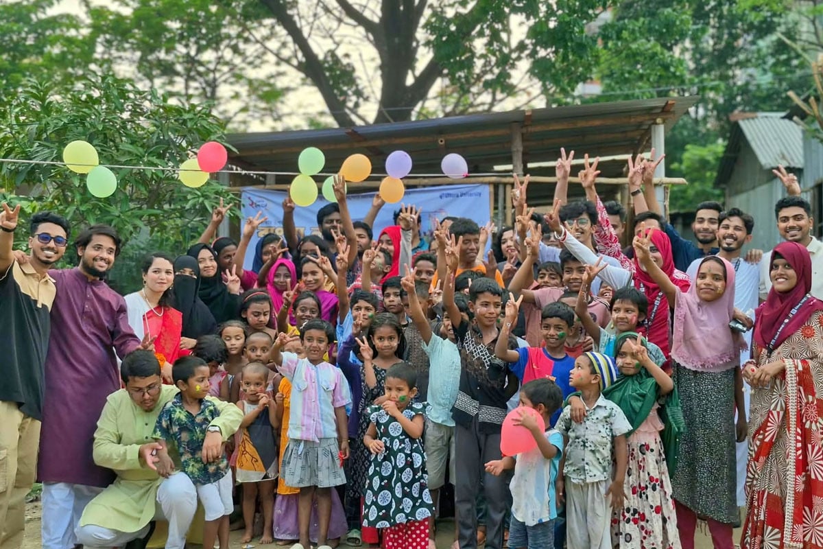 বসুন্ধরা শুভসংঘের উদ্যোগে সুবিধাবঞ্চিত শিশুদের নিয়ে নববর্ষ উদযাপন
