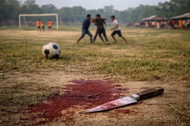 হবিগঞ্জে মাঠে শুরু ফুটবল খেলা, শেষ হলো মৃত্যুতে