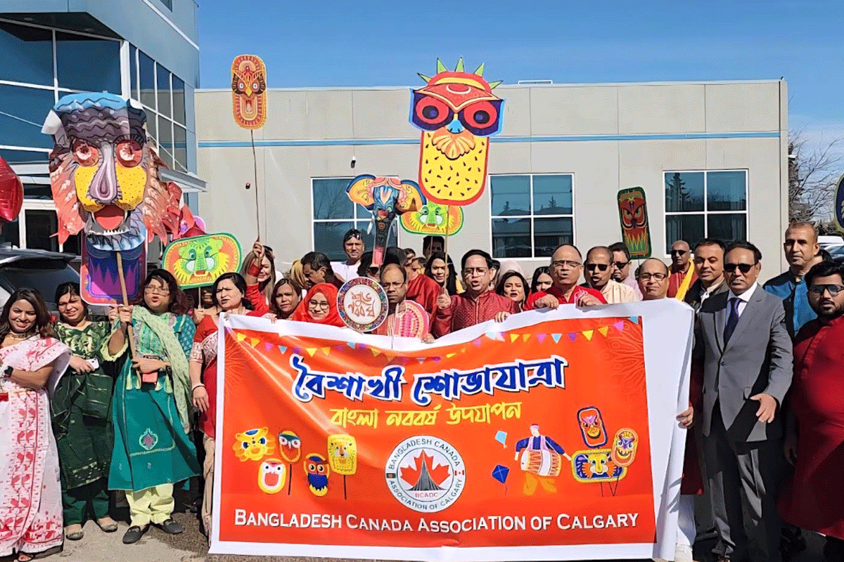 কানাডার ক্যালগারিতে বৈশাখী মেলায় আলবার্টার প্রধানমন্ত্রী