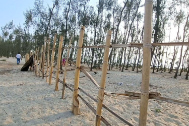 কক্সবাজারে ঝাউবাগান উজাড় করে গড়া অবৈধ মৎস্য ঘের উচ্ছেদ