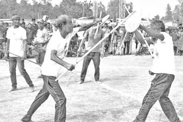 লাঠির শব্দে ফিরল গ্রাম বাংলার ঐতিহ্য