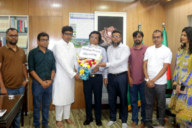 গোবিপ্রবিতে উপাচার্যের সঙ্গে নবগঠিত জাতীয়তাবাদী শিক্ষক পরিষদের সাক্ষাৎ