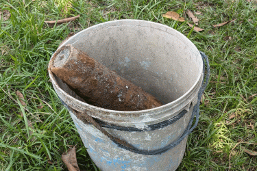 রাবিতে মর্টার শেল উদ্ধার