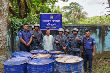 নোয়াখালীর হাতিয়াতে ১৬০০ লিটার ডিজেল জব্দ, আটক ১