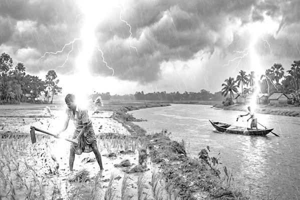 বজ্র পাতের উচ্চঝুঁকিতে দেশ