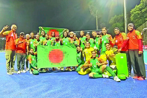 এশিয়ান গেমস হকিতে বাংলাদেশের মেয়েরা