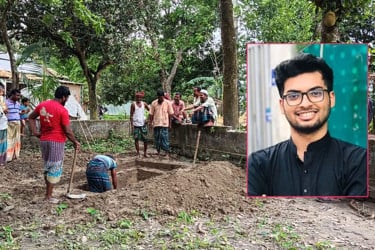 কফিনবন্দি হয়ে ফিরলেন লিমন, গ্রামে চলছে দাফনের প্রস্তুতি