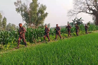 কুড়িগ্রাম সীমান্তে বিজিবির নিরাপত্তা জোরদার, সর্বোচ্চ সতর্কতা জারি