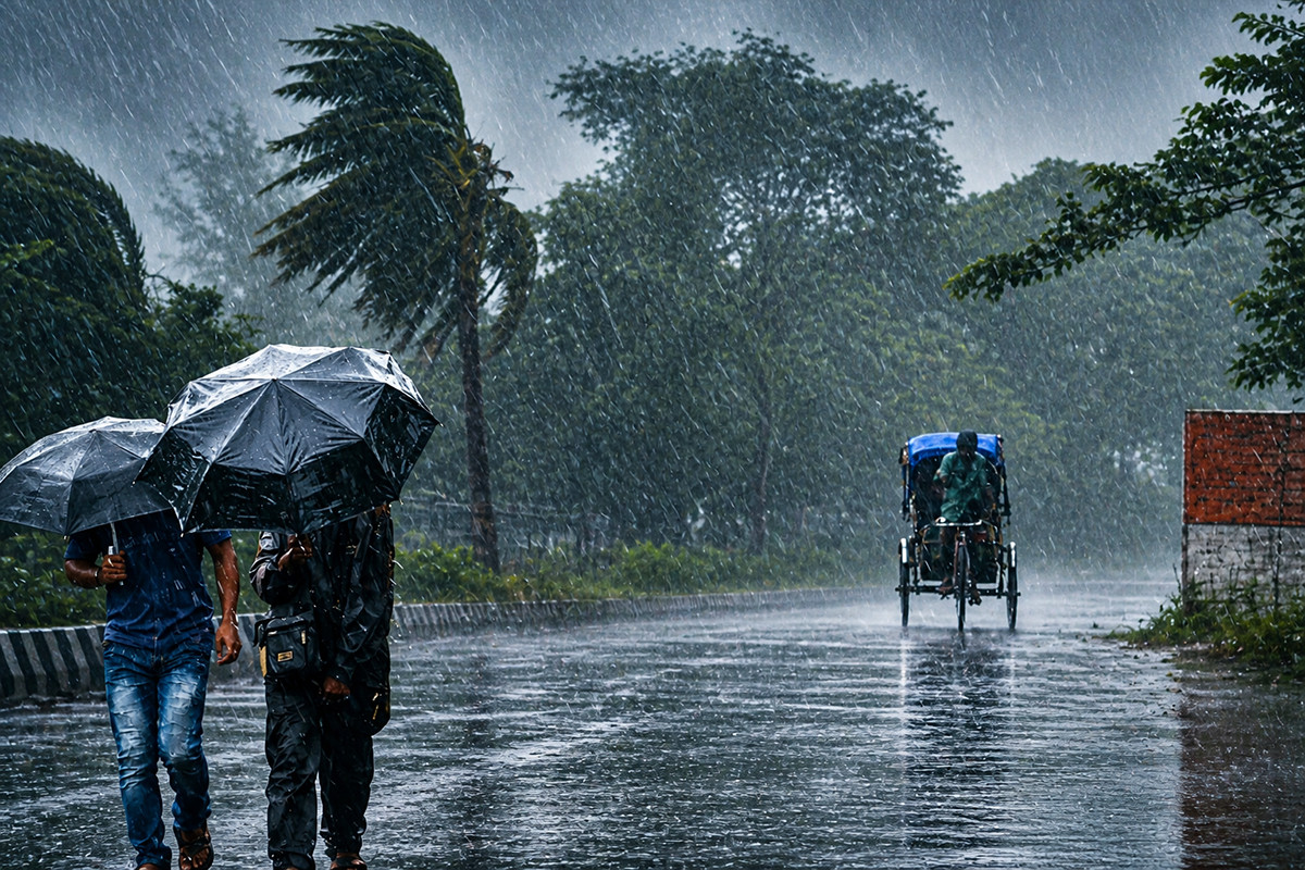 রাত ১টার মধ্যে দেশের ১৮ জেলায় ঝড়-বৃষ্টির আভাস, সতর্কতা জারি