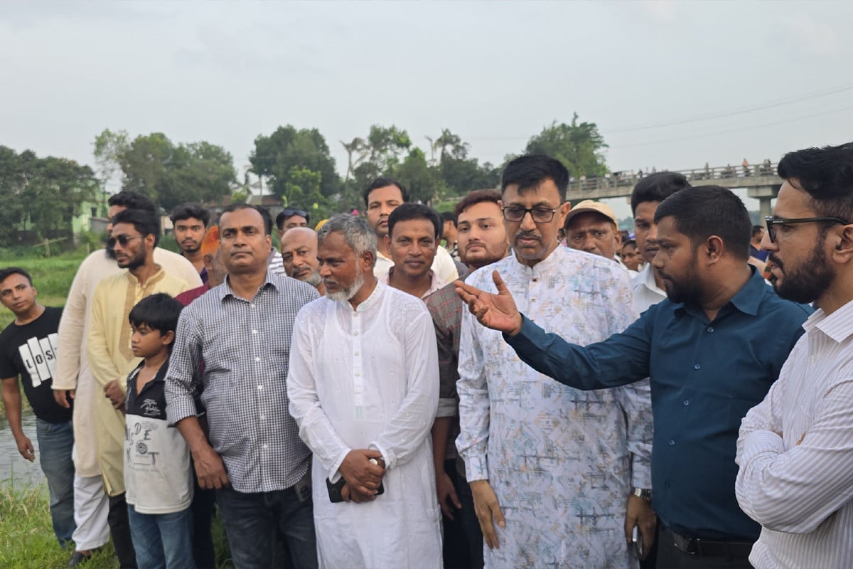 আশুলিয়ায় জিয়াউর রহমানের খননকৃত খাল পুনঃখনন কাজের উদ্বোধন