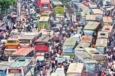 ঈদযাত্রায় যানজটের সম্ভাব্য ৯৪ স্পট চিহ্নিত