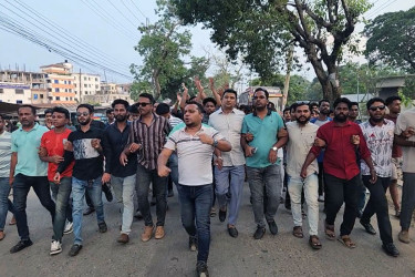ব্রাহ্মণবাড়িয়ায় ছাত্রদলের বিক্ষোভ মিছিল