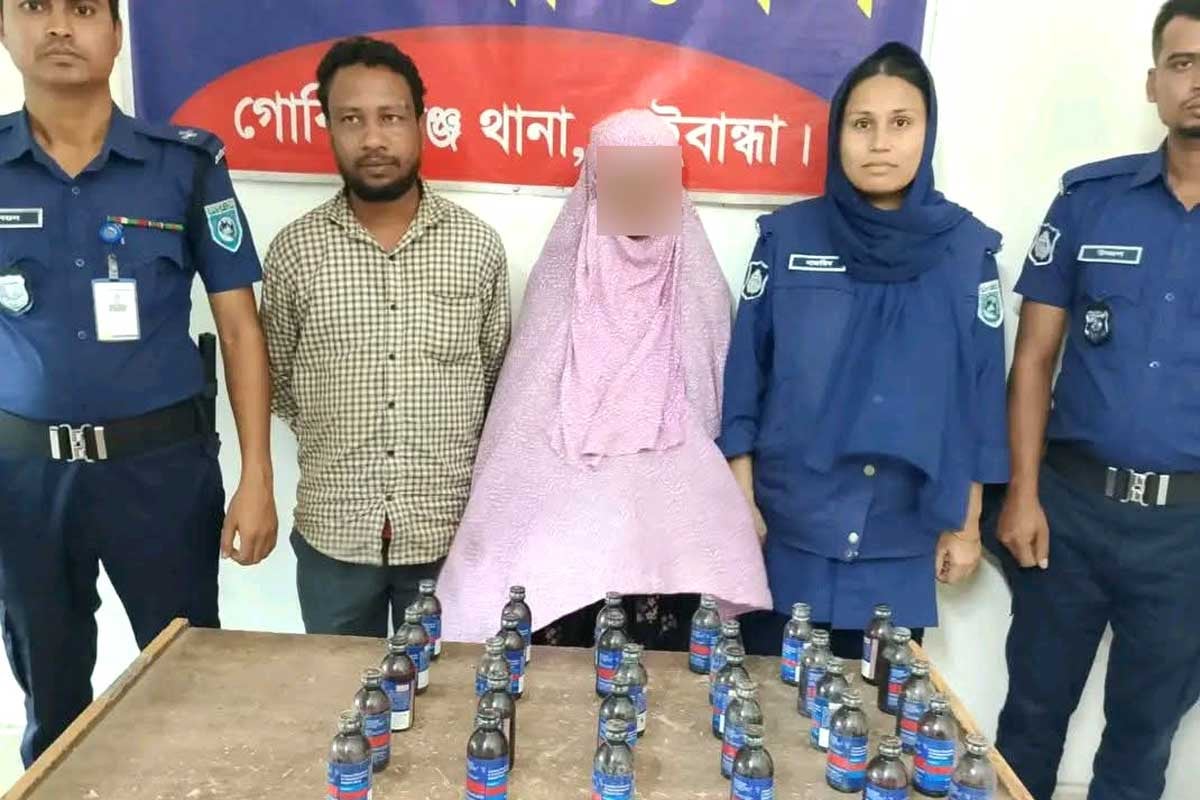 গোবিন্দগঞ্জে নারীসহ দুই মাদক কারবারি গ্রেপ্তার