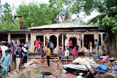 সিলেটে শিশু হত্যায় অভিযুক্তের বাড়িতে হামলা