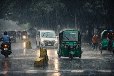 ঢাকায় ২৪ মিলিমিটার বৃষ্টিপাত রেকর্ড