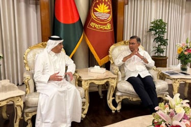 প্রধানমন্ত্রীর সঙ্গে কাতারের শ্রমমন্ত্রীর সাক্ষাৎ