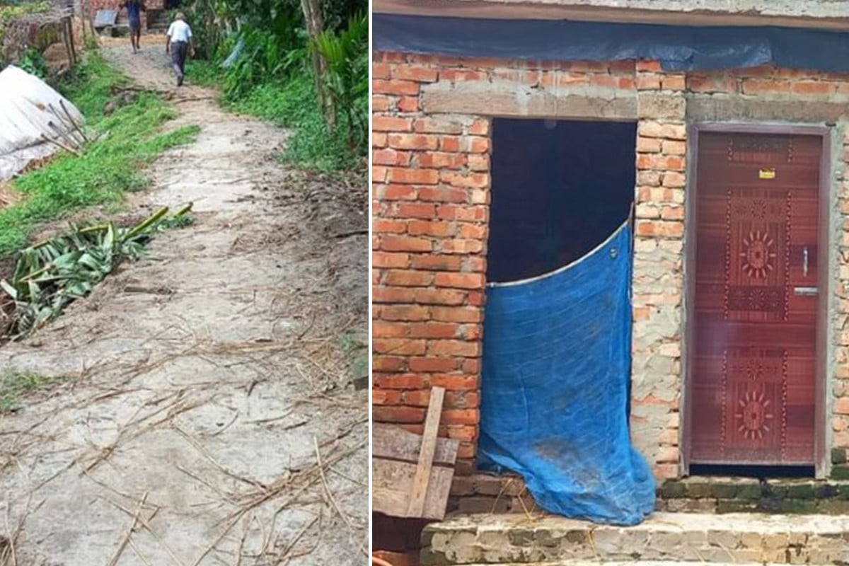 ইউপি সদস্যদের বিরুদ্ধে রাস্তার ইট তুলে নিয়ে বাড়িতে বাথরুম তৈরির অভিযোগ