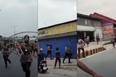 মিরপুরে অবৈধ বস্তি উচ্ছেদে গিয়ে হামলার মুখে পুলিশ