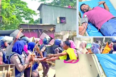 উচ্ছেদ অভিযানে হামলা সাংবাদিক-পুলিশসহ আহত ৮