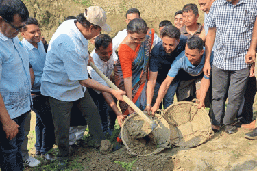খাগড়াছড়িতে পিলাক ও তৈইমাতাই খাল খননের উদ্বোধন