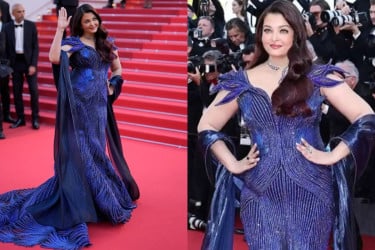 কানে মুগ্ধতা ছড়ালেন ঐশ্বরিয়া