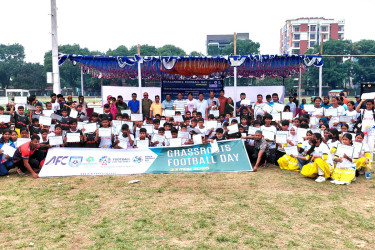 ঠাকুরগাঁওয়ে পালিত হলো গ্রাসরুট ফুটবল ডে ও ওয়ার্ল্ড ফুটবল ডে ২০২৬
